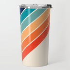 Karanda - 70s Style Classic Retro Stripes Travel Mug Gallery Image 2