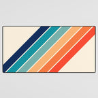 Karanda - 70s Style Classic Retro Stripes Desk Mat Gallery Image 3