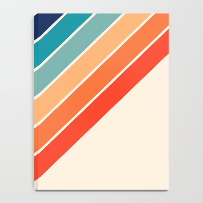 Karanda - 70s Style Classic Retro Stripes Notebook Gallery Image 4