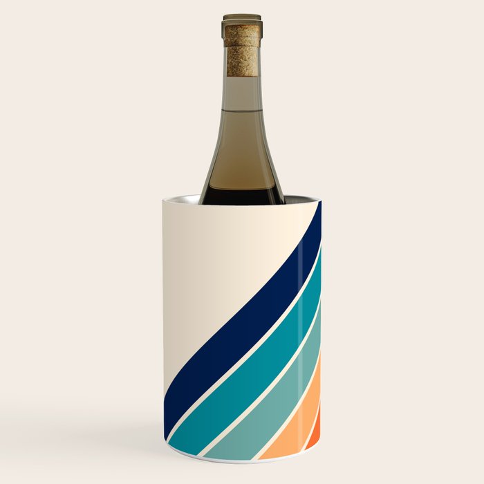 Karanda - 70s Style Classic Retro Stripes Wine Chiller Gallery Image 2