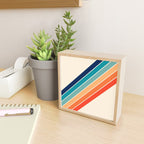 Karanda - 70s Style Classic Retro Stripes Mini Art Print Gallery Image 2