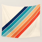 Karanda - 70s Style Classic Retro Stripes Wall Tapestry Gallery Image 4