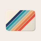 Karanda - 70s Style Classic Retro Stripes Bath Mat Gallery Image 1