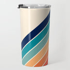 Karanda - 70s Style Classic Retro Stripes Travel Mug Gallery Image 3