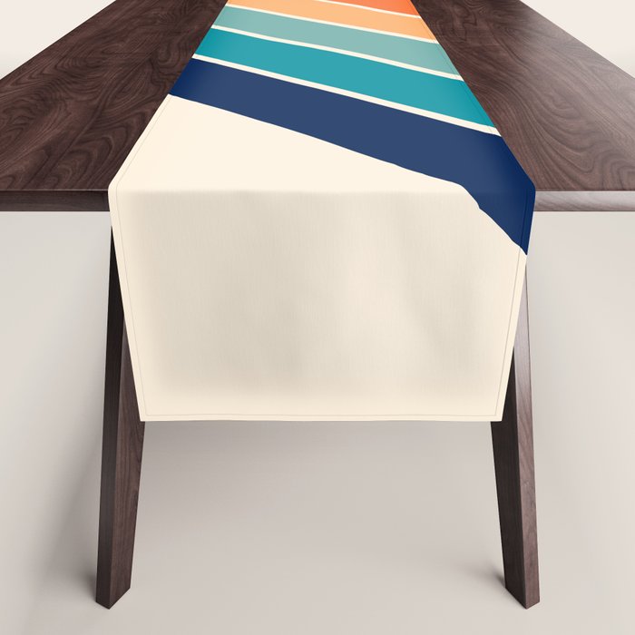Karanda - 70s Style Classic Retro Stripes Table Runner Gallery Image 1