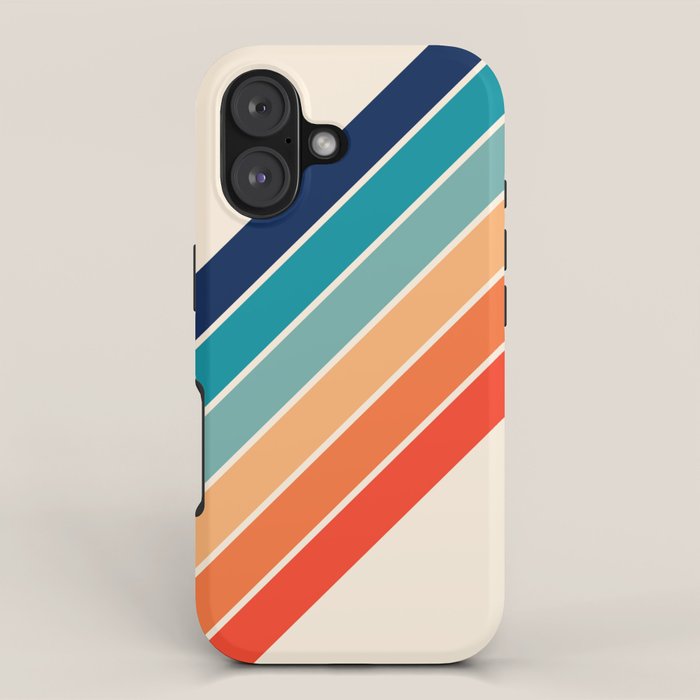 Karanda - 70s Style Classic Retro Stripes iPhone Case Gallery Image 1