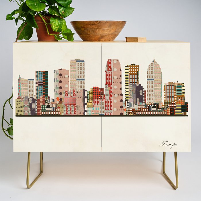 tampa skyline Credenza Gallery Image 1