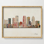 tampa skyline Serving Tray Gallery Image 1