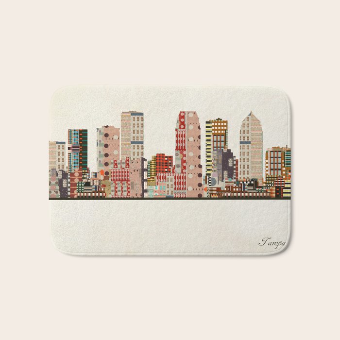 tampa skyline Bath Mat Gallery Image 1