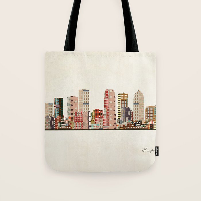 tampa skyline Tote Bag Gallery Image 1