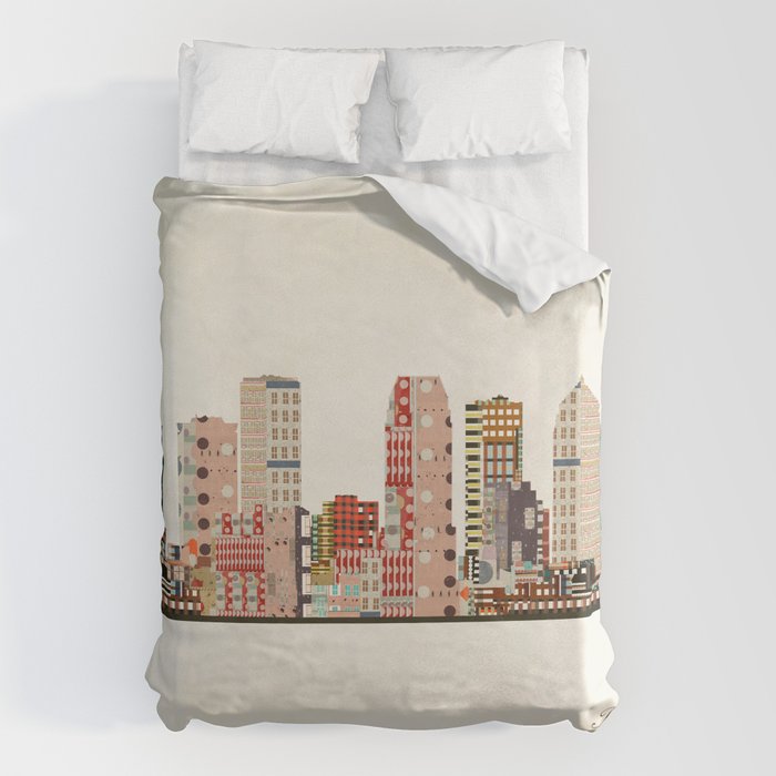 tampa skyline Duvet Cover Gallery Image 6