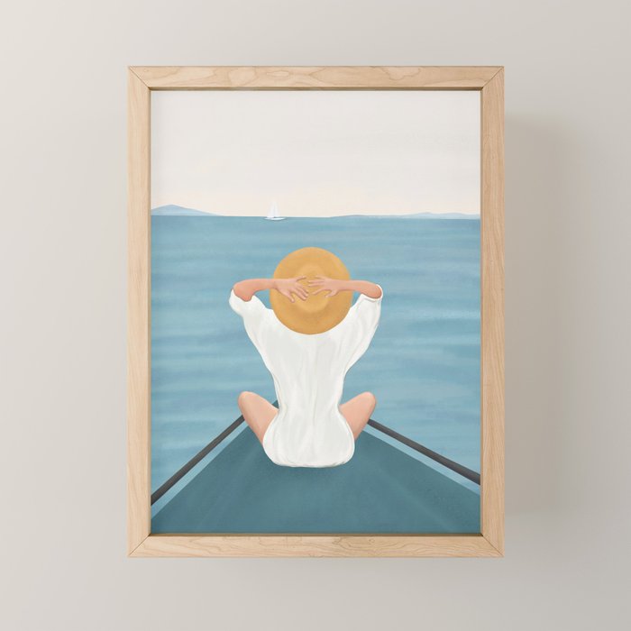 Summer Vacation I Mini Art Print Gallery Image 1