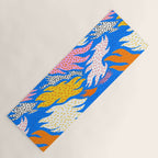 Abstract hand drawn shapes doodle pattern Yoga Mat Gallery Image 1