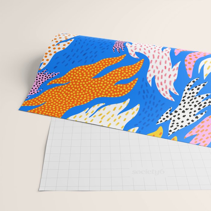 Abstract hand drawn shapes doodle pattern Wrapping Paper Gallery Image 2