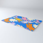 Abstract hand drawn shapes doodle pattern Rug Gallery Image 3