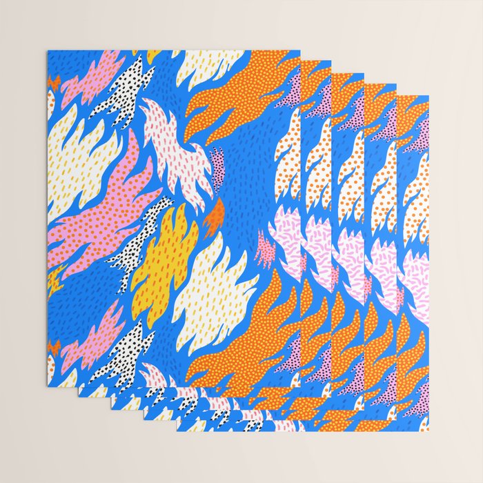 Abstract hand drawn shapes doodle pattern Wrapping Paper Gallery Image 3