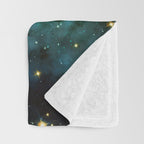 Cosmic Surfer Throw Blanket Gallery Image 3