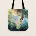 Cosmic Surfer Tote Bag Gallery Image 1