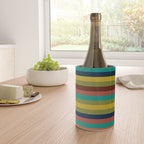 Joseph Stripes II Midcentury Modern Stripe Pattern in Mid Mod Mustard, Olive, Turquoise Teal, Orange Wine Chiller Gallery Image 4
