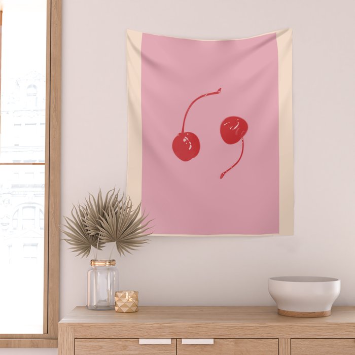 fruit market / cherry Wall Tapestry Gallery Image 2
