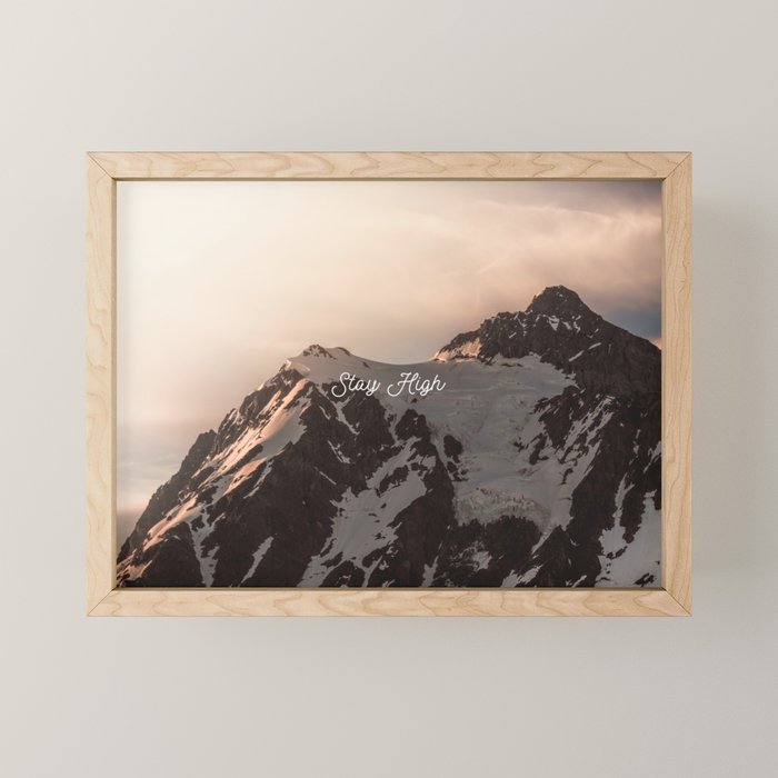 Stay High - Mt Shuksan Mini Art Print Gallery Image 1
