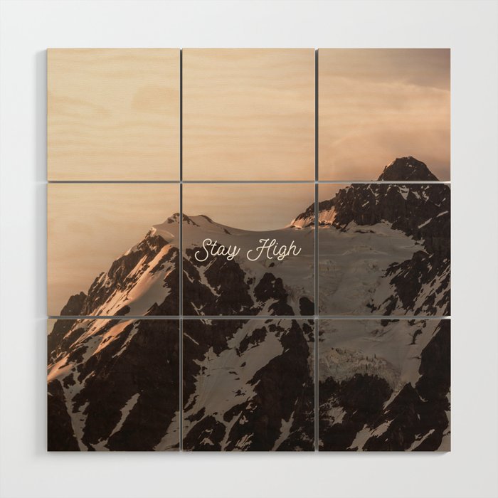 Stay High - Mt Shuksan Wood Wall Art Gallery Image 1