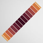 Gradient Arch III Warm Sunset Mid Century Modern Rainbow Table Runner Gallery Image 3