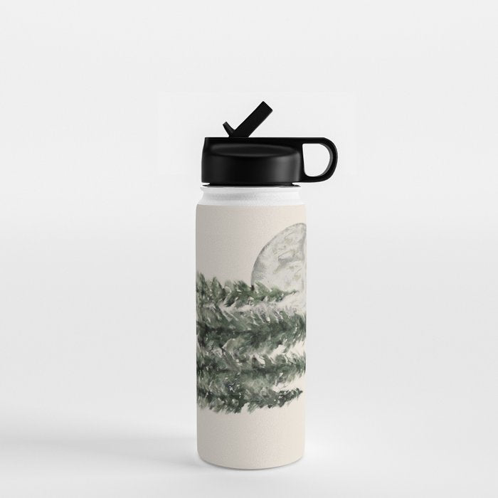 Full Moon Rising Water Bottle Gallery Image 1