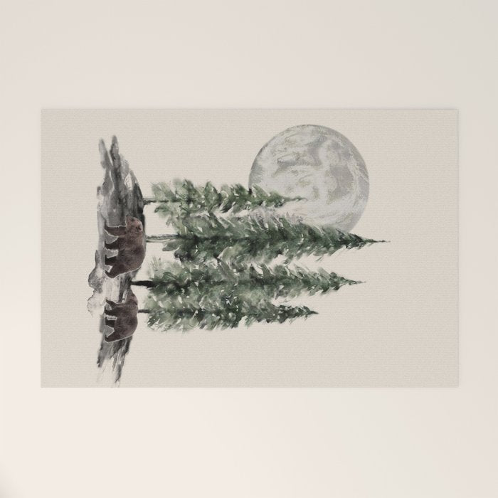 Full Moon Rising Welcome Mat Gallery Image 1
