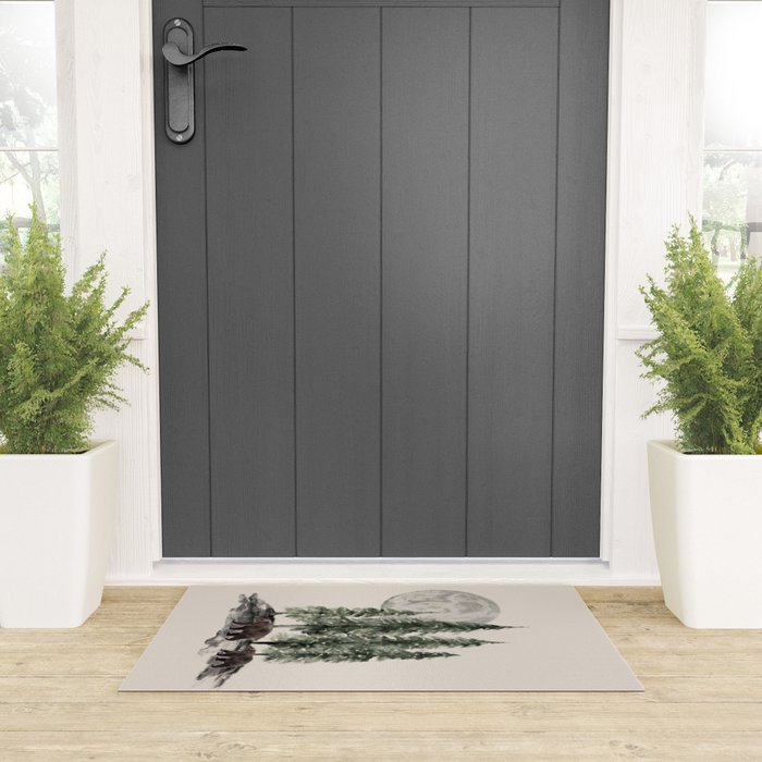 Full Moon Rising Welcome Mat Gallery Image 3