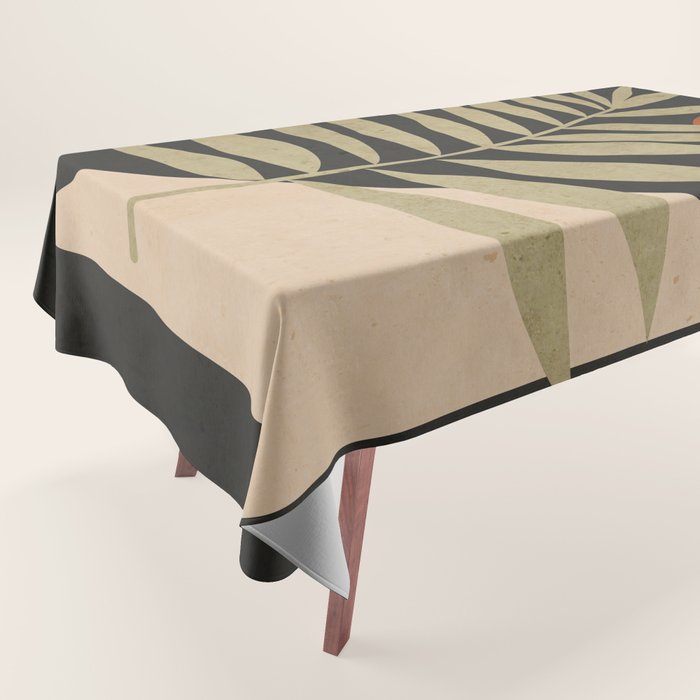 Tropical Leaf- Abstract Art 9/1 Tablecloth Gallery Image 1