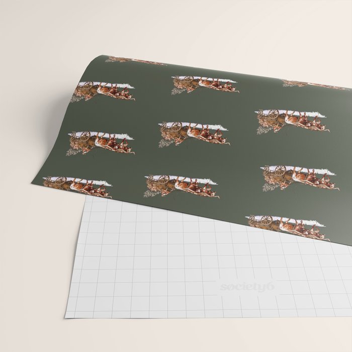 Christmas at the Ranch - Green Wrapping Paper Gallery Image 2