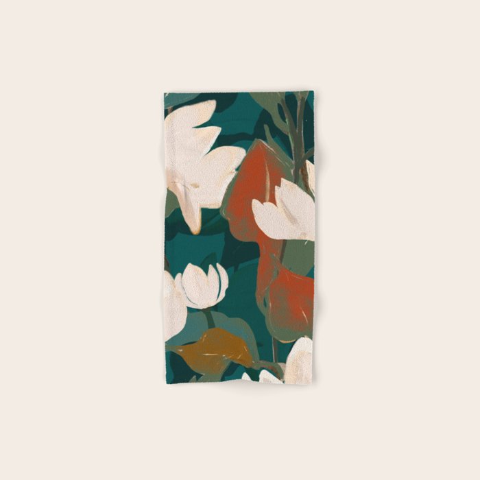 Abstract Art Garden Flowers Bath Towel Gallery Image 1