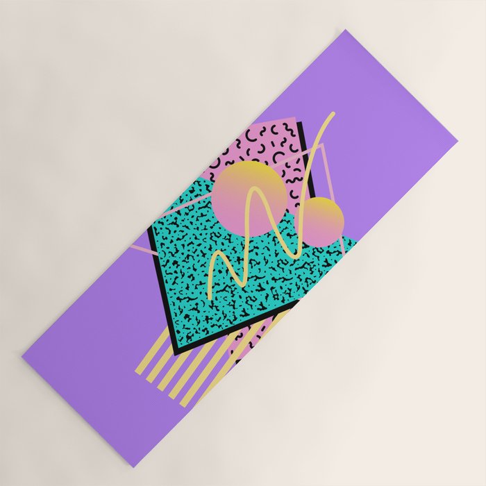 Memphis pattern 116 - 80s / 90s Retro Yoga Mat Gallery Image 1