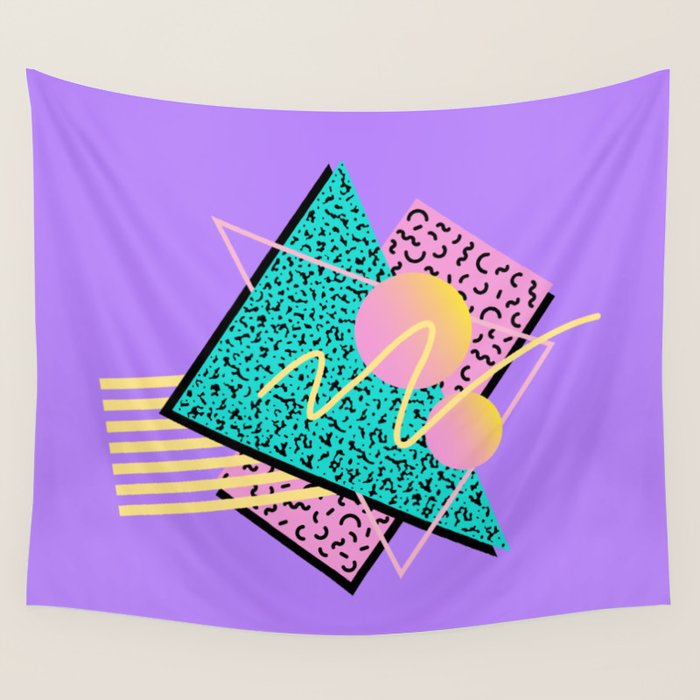 Memphis pattern 116 - 80s / 90s Retro Wall Tapestry Gallery Image 1
