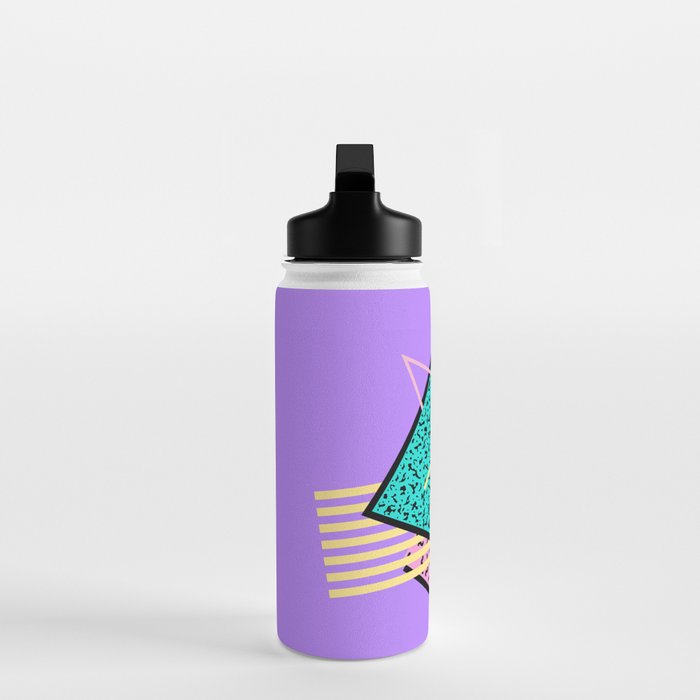 Memphis pattern 116 - 80s / 90s Retro Water Bottle Gallery Image 3