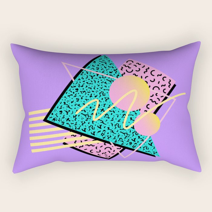 Memphis pattern 116 - 80s / 90s Retro Rectangular Pillow Gallery Image 1