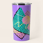 Memphis pattern 116 - 80s / 90s Retro Travel Mug Gallery Image 1