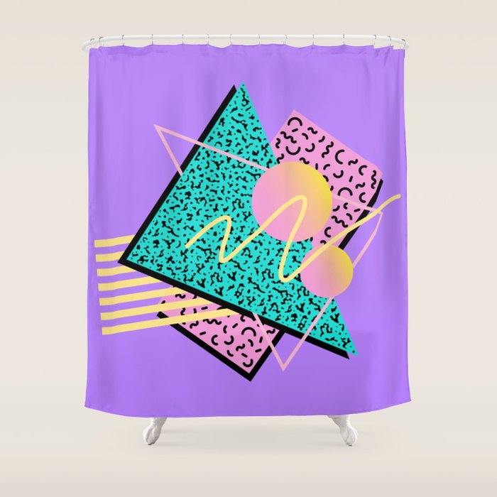 Memphis pattern 116 - 80s / 90s Retro Shower Curtain Gallery Image 1