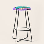Memphis pattern 116 - 80s / 90s Retro Stool Gallery Image 1