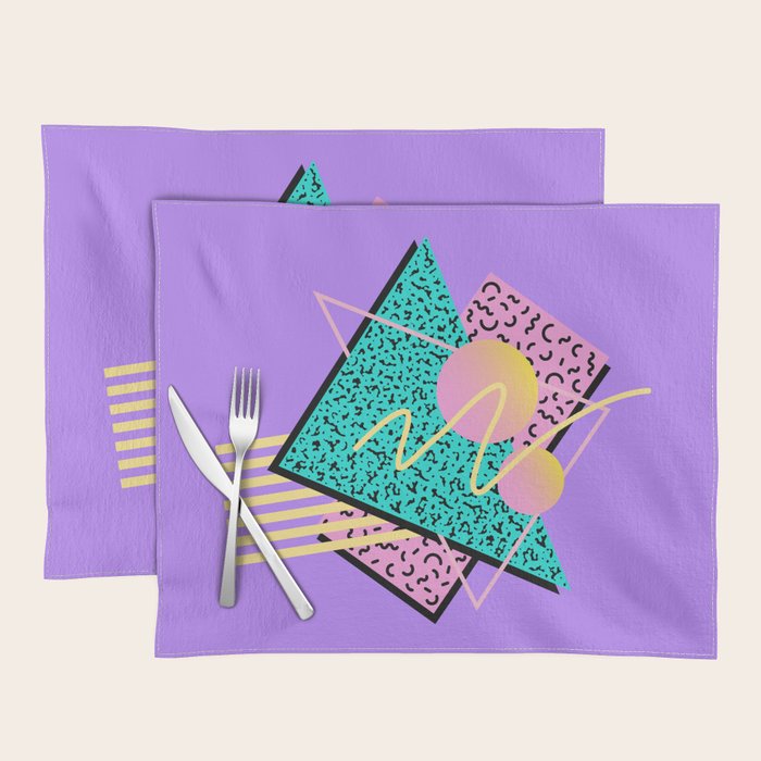 Memphis pattern 116 - 80s / 90s Retro Placemat Gallery Image 1