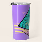 Memphis pattern 116 - 80s / 90s Retro Travel Mug Gallery Image 3