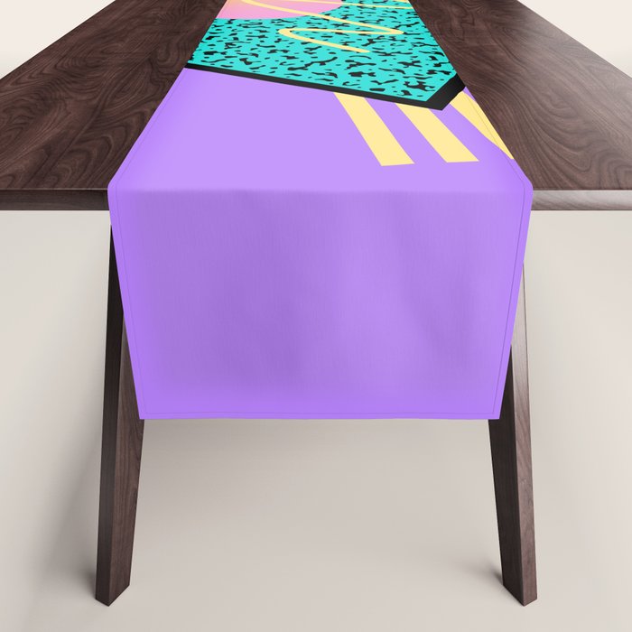 Memphis pattern 116 - 80s / 90s Retro Table Runner Gallery Image 1