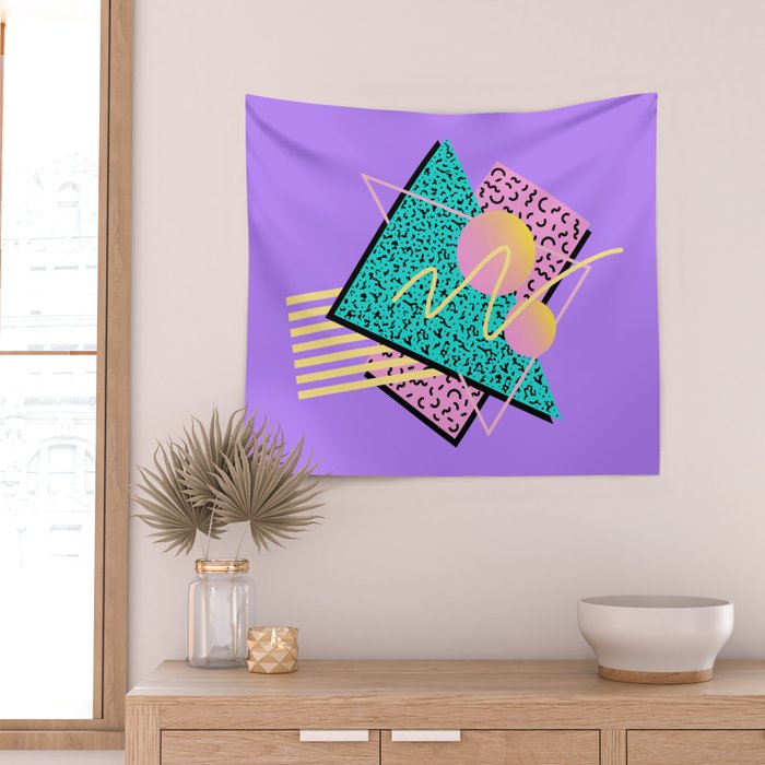 Memphis pattern 116 - 80s / 90s Retro Wall Tapestry Gallery Image 2