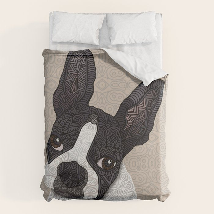 Boston Terrier 2015 Duvet Cover Gallery Image 6