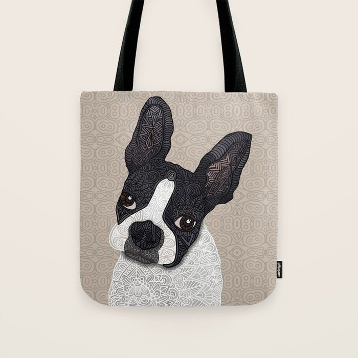 Boston Terrier 2015 Tote Bag Gallery Image 1