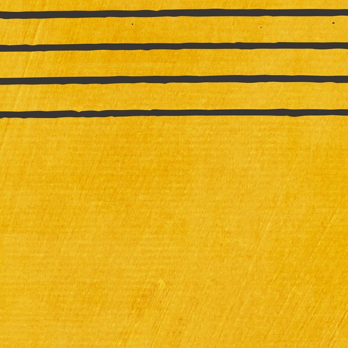 Minimalist Bright Yellow Black Horizontal Lines Coffee Mug Gallery Image 2