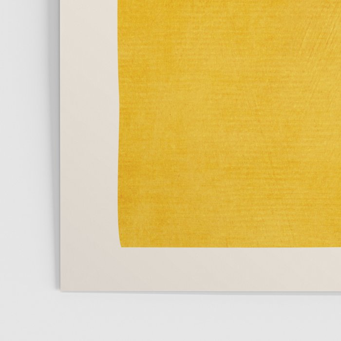 Minimalist Bright Yellow Black Horizontal Lines Poster Gallery Image 3