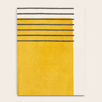 Minimalist Bright Yellow Black Horizontal Lines Notebook Gallery Image 4