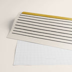 Minimalist Bright Yellow Black Horizontal Lines Wrapping Paper Gallery Image 2